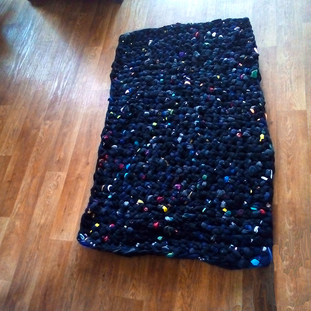 Dark sock rug