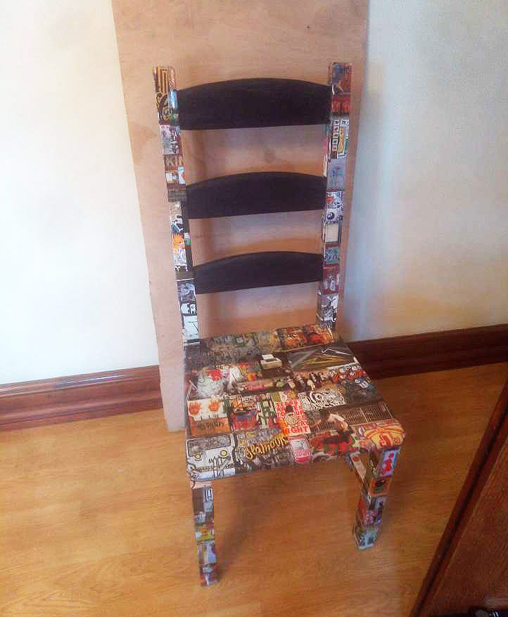 Graffiti art chair