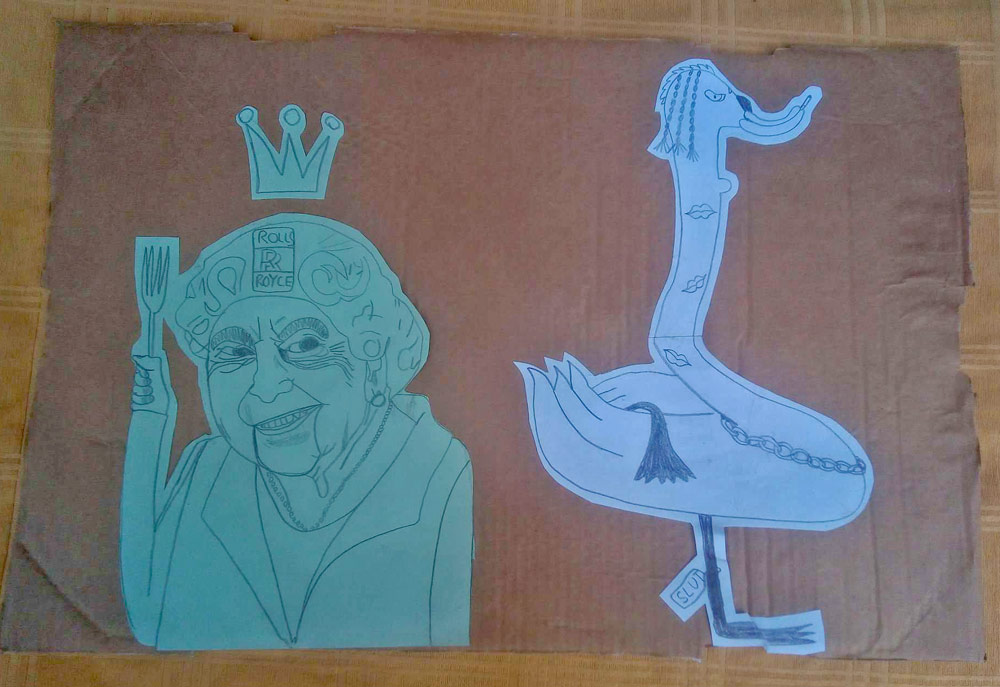 Queen and swan