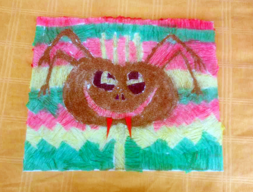 Pumpkin sand spider